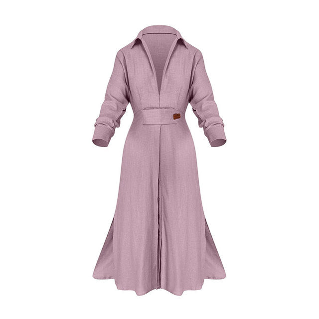 Dress Lurian Khaki - Pretty Fashion®️