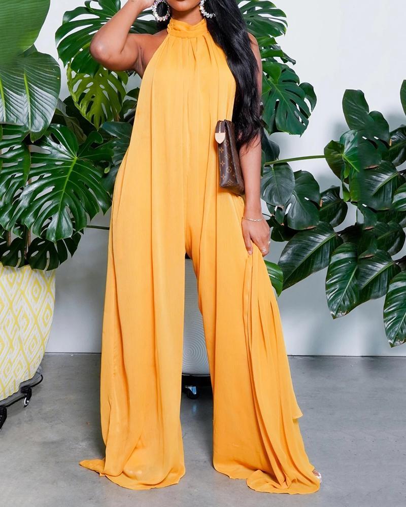 Loose Wide-Leg Pants Maternity Jumpsuit