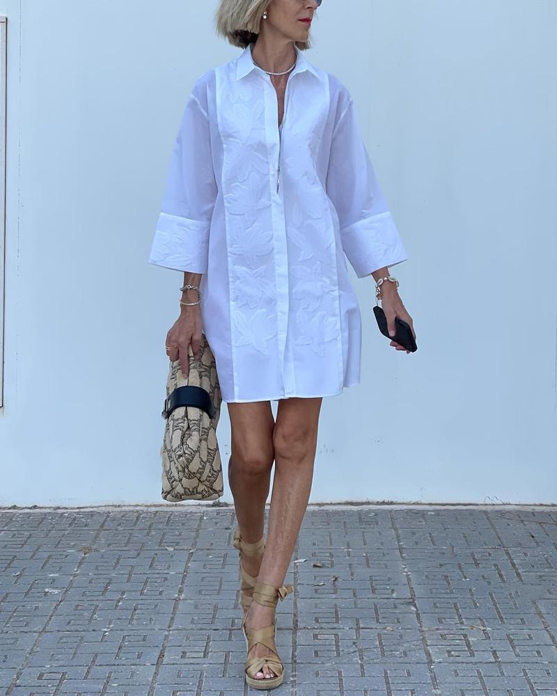 Minimalist Mini Shirt Dress