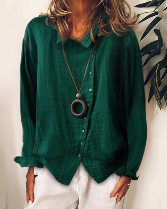 Casual Long Sleeve Shirt Top