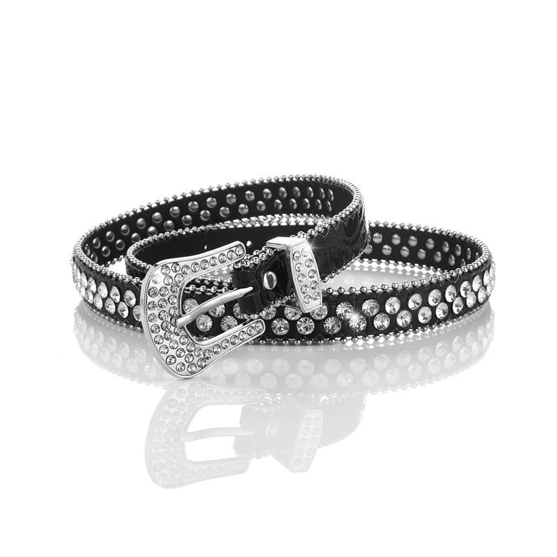 Rhinestone thin belt