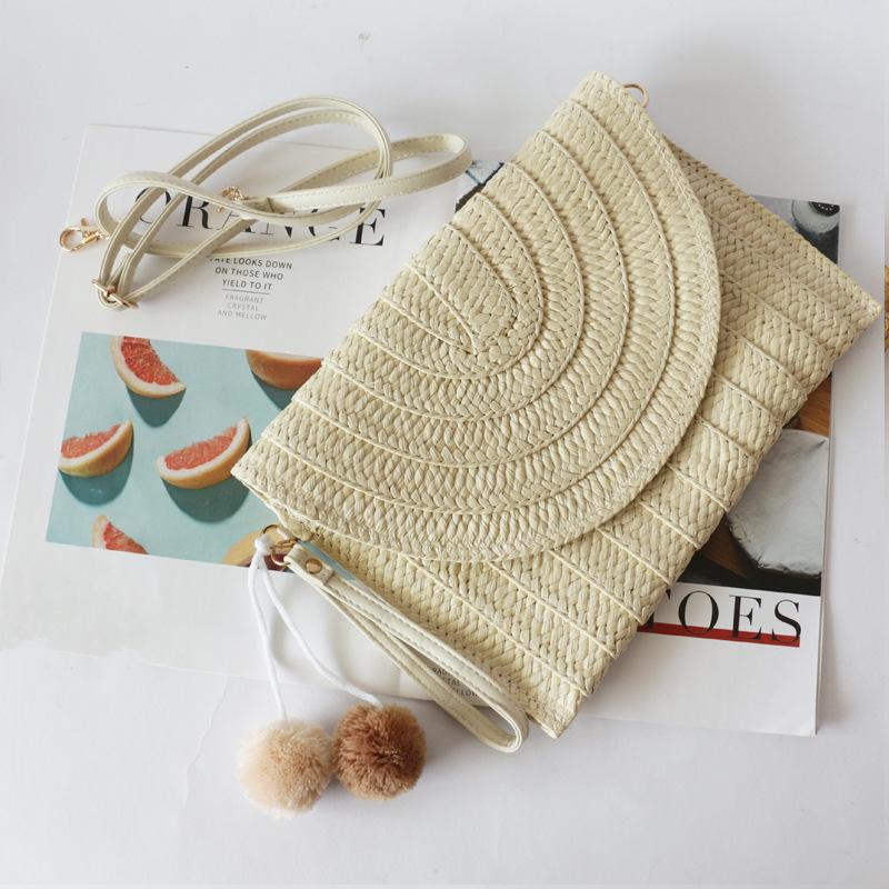 Rattan Clutch / Crossbody Bag