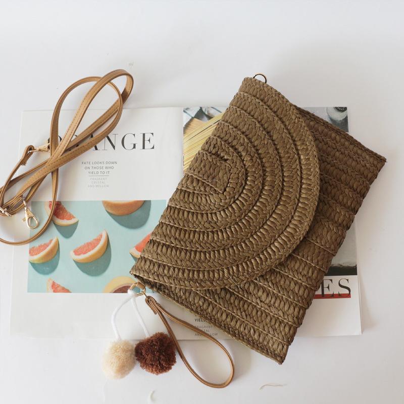 Rattan Clutch / Crossbody Bag