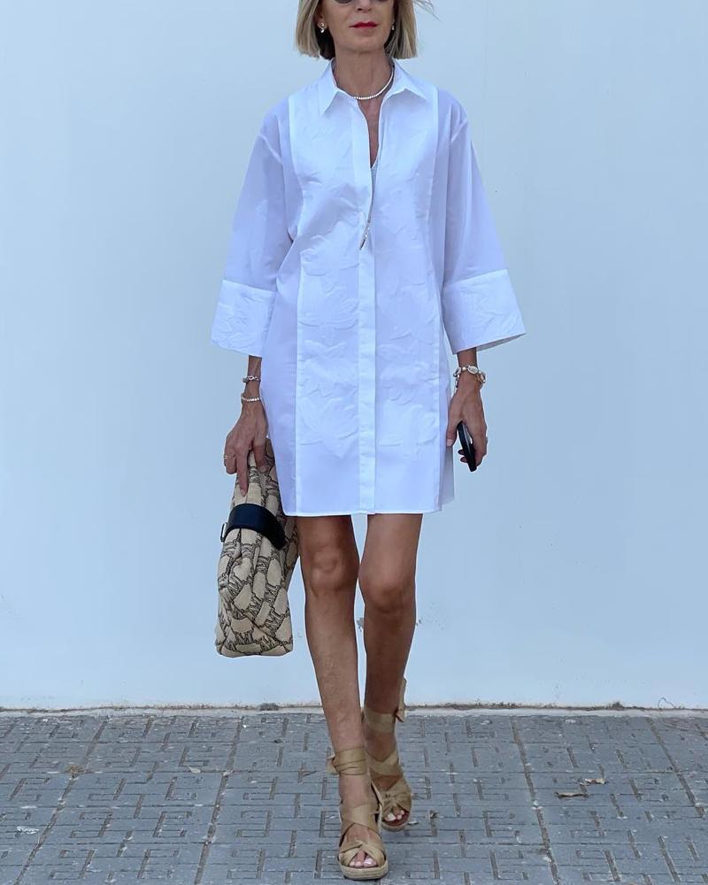 Minimalist Mini Shirt Dress