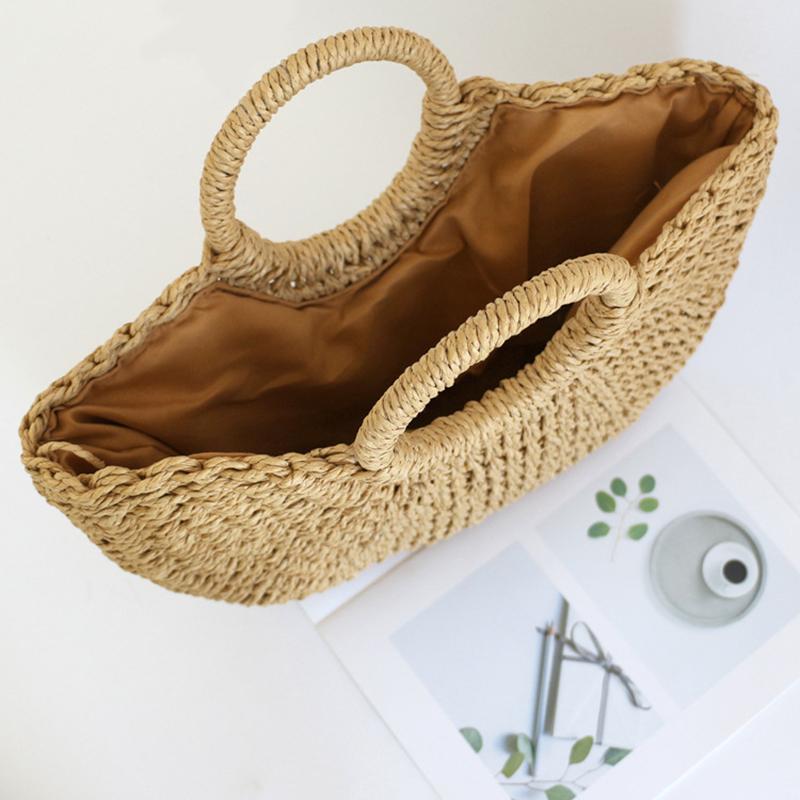 Summer Handmade Bags Straw Bag Wrapped Beach Bag