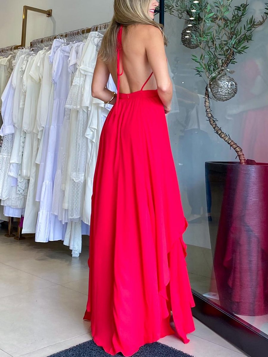 Sexy Backless Holiday Dress