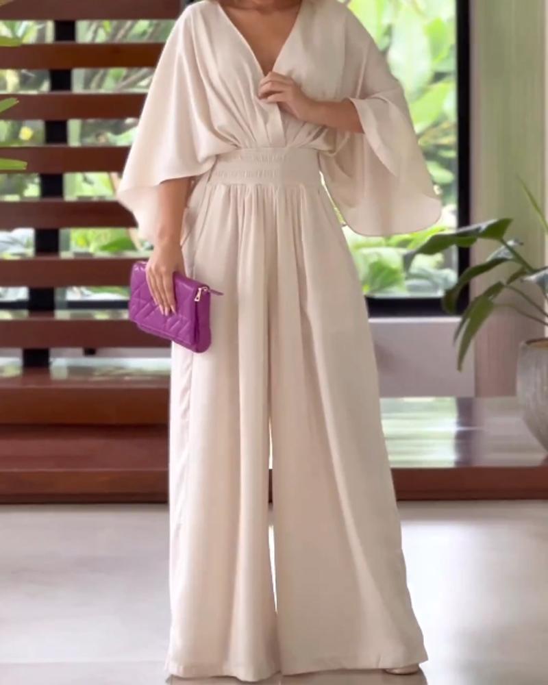 Fashion Flared Sleeve Loose Pants