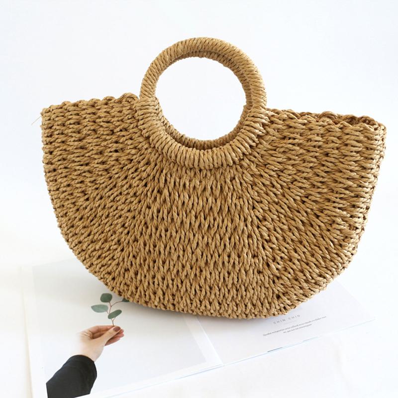 Summer Handmade Bags Straw Bag Wrapped Beach Bag