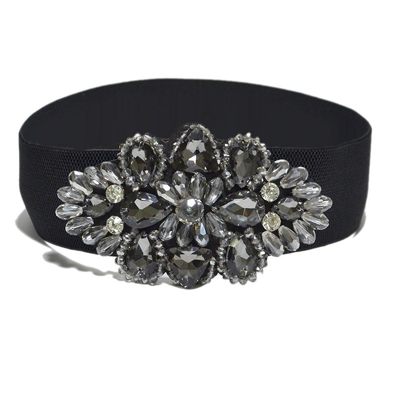 Versatile stretch crystal belt