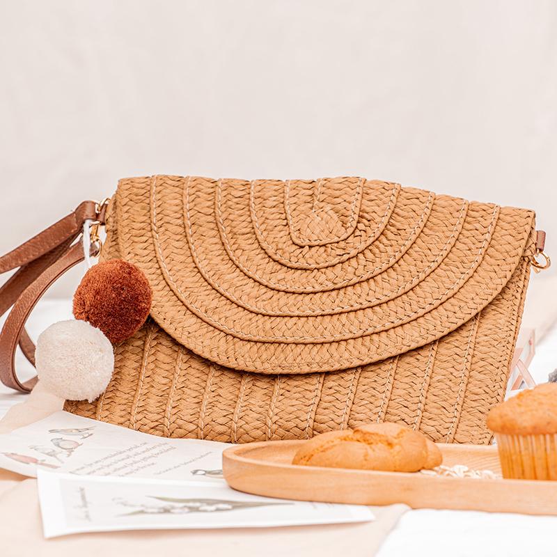 Rattan Clutch / Crossbody Bag