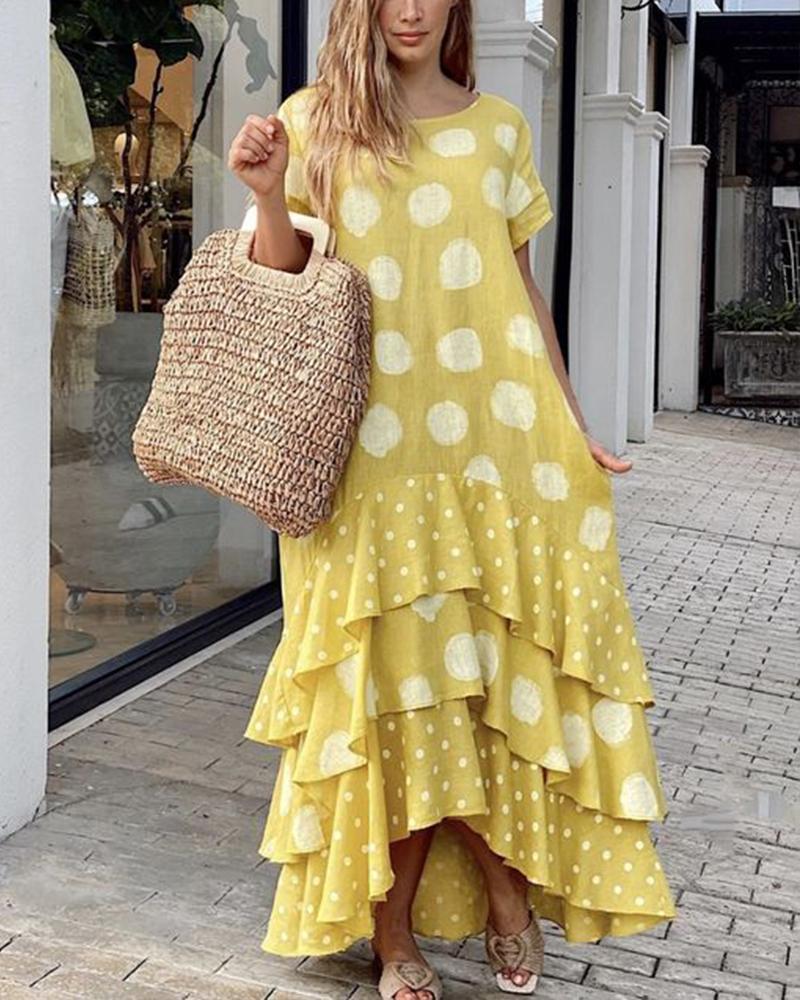 Pop Style Long Casual Dress