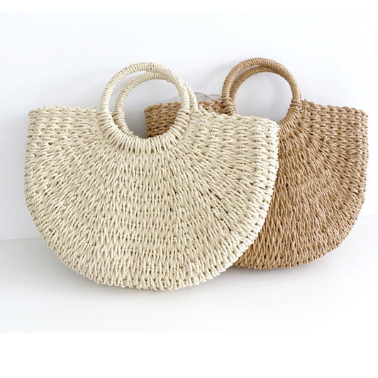 Summer Handmade Bags Straw Bag Wrapped Beach Bag