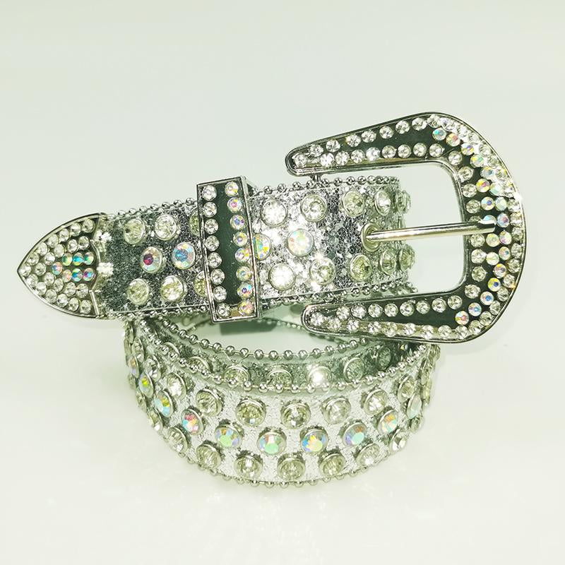 Women's diamond belt