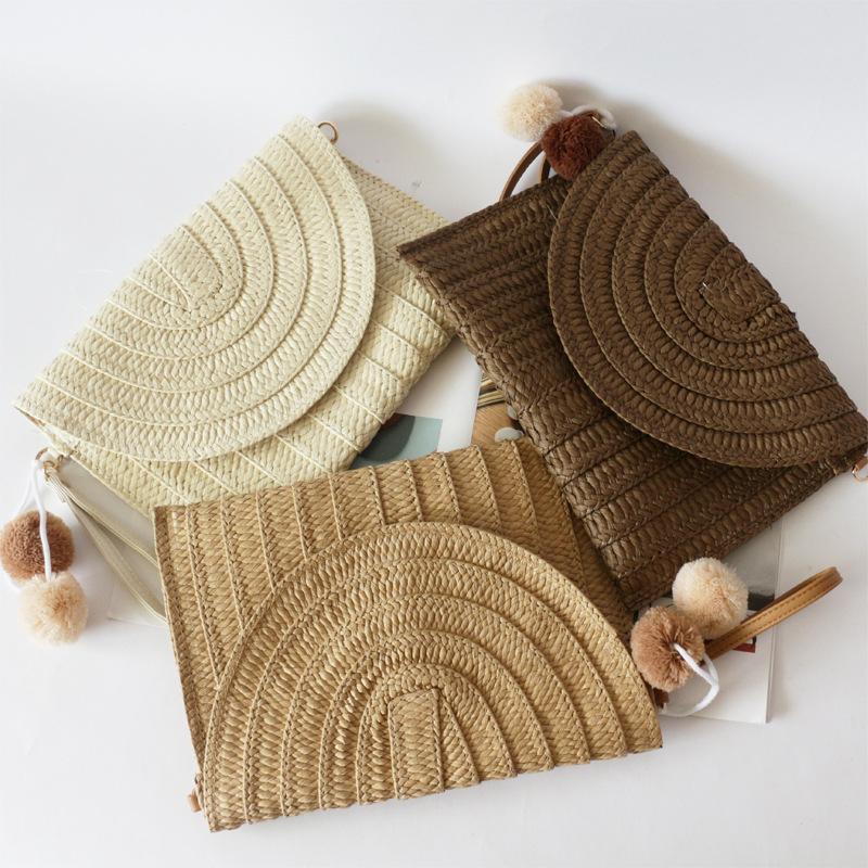 Rattan Clutch / Crossbody Bag