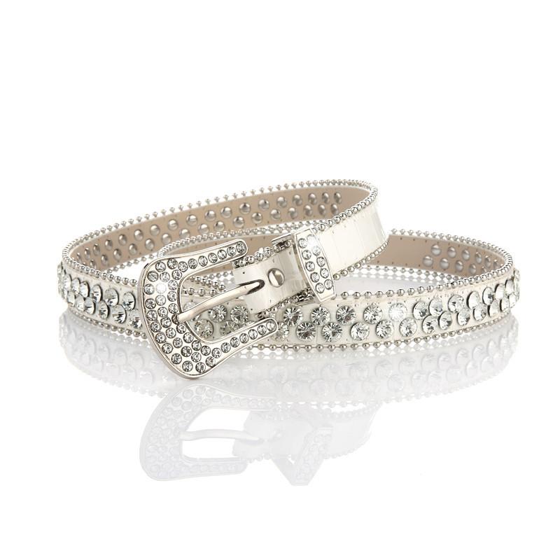 Rhinestone thin belt