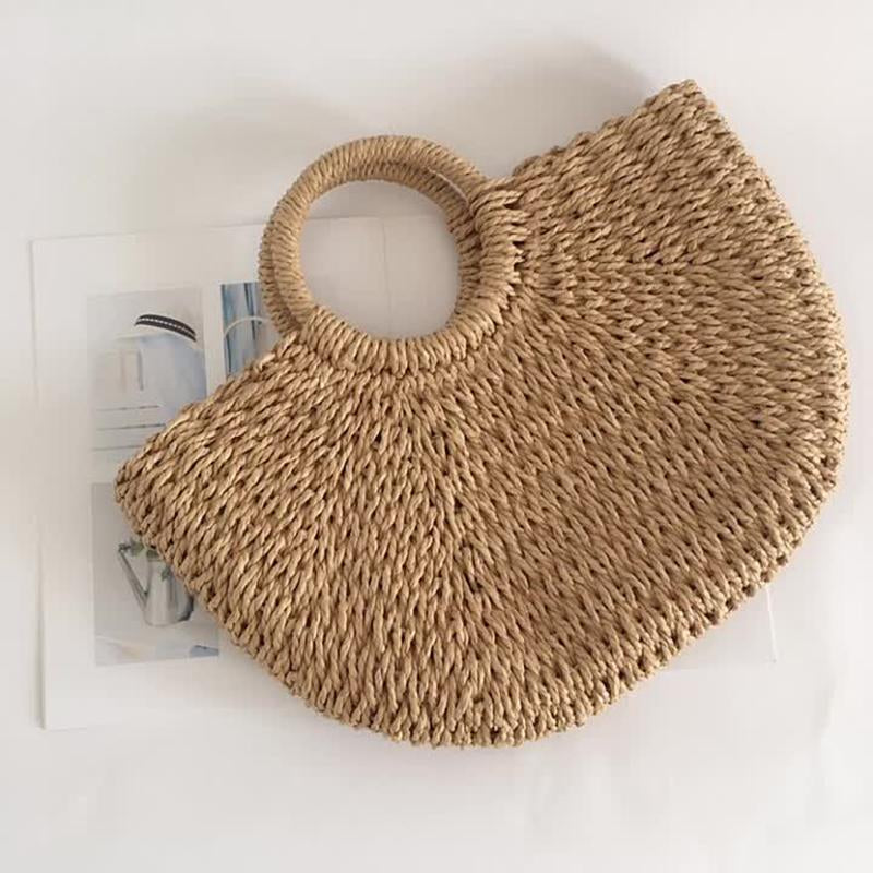 Summer Handmade Bags Straw Bag Wrapped Beach Bag