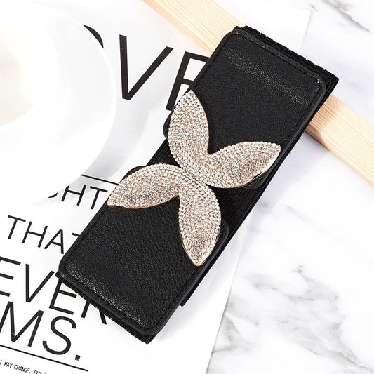 Fashionable and versatile elastic butterfly belt