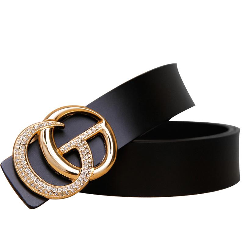 Fashion simple metal buckle belt