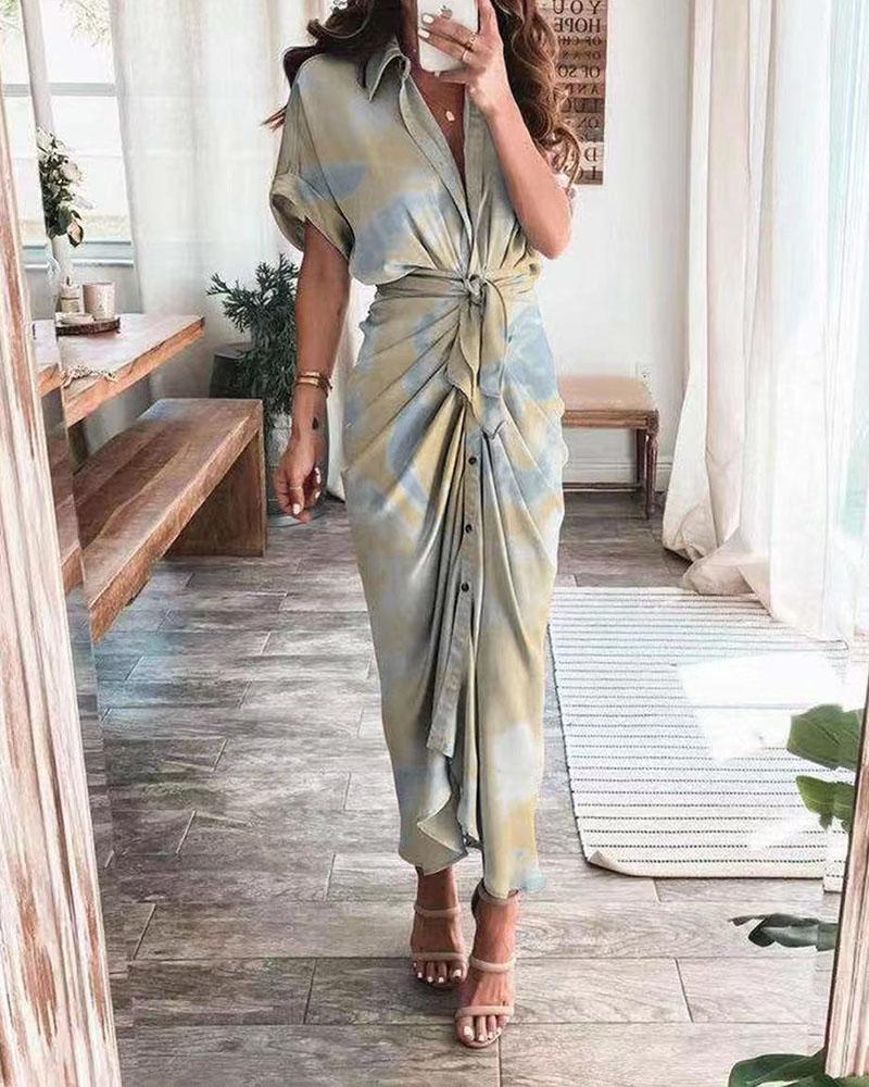 Vintage New Shirt Long Dress