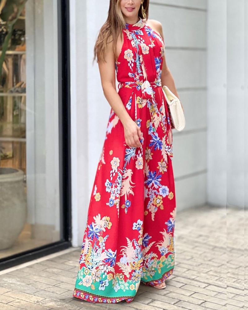 Fashionable New Print Jumpsuit